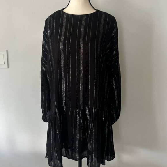 Zara Drop Waist Oversized Dress - Picture 5 of 12